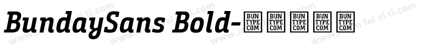 BundaySans Bold字体转换